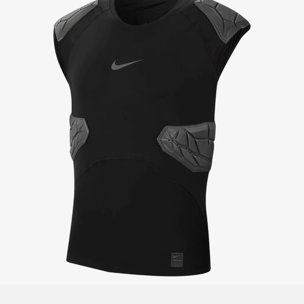 Nike Pro HyperStrong Football Men 4-Pad Top Black AQ2733 010 SIZE XL.